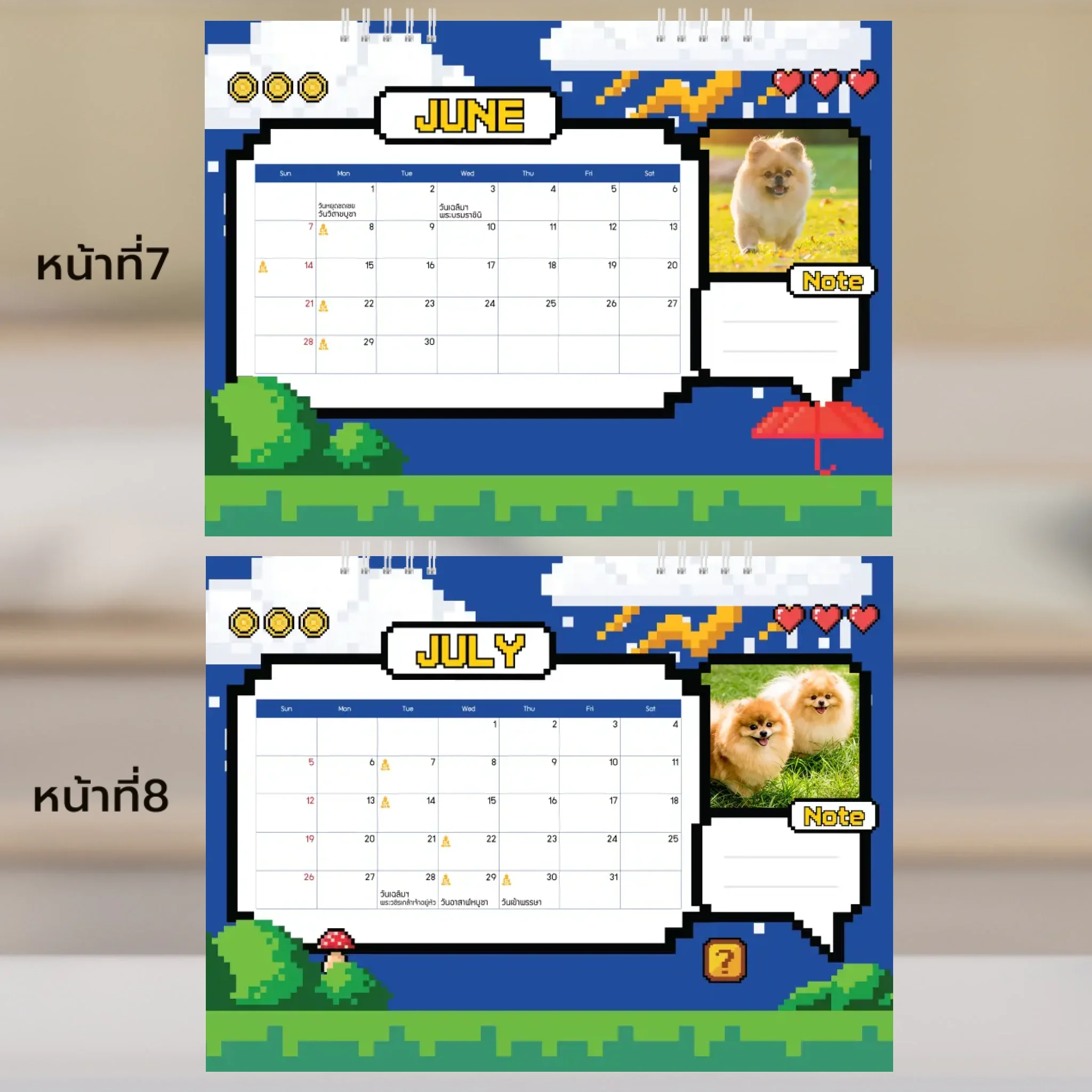 Calendar 6x8 นิ้ว - CheckPoint แนวนอน แบบปกติ14 หน้า (15รูป) - Image 5
