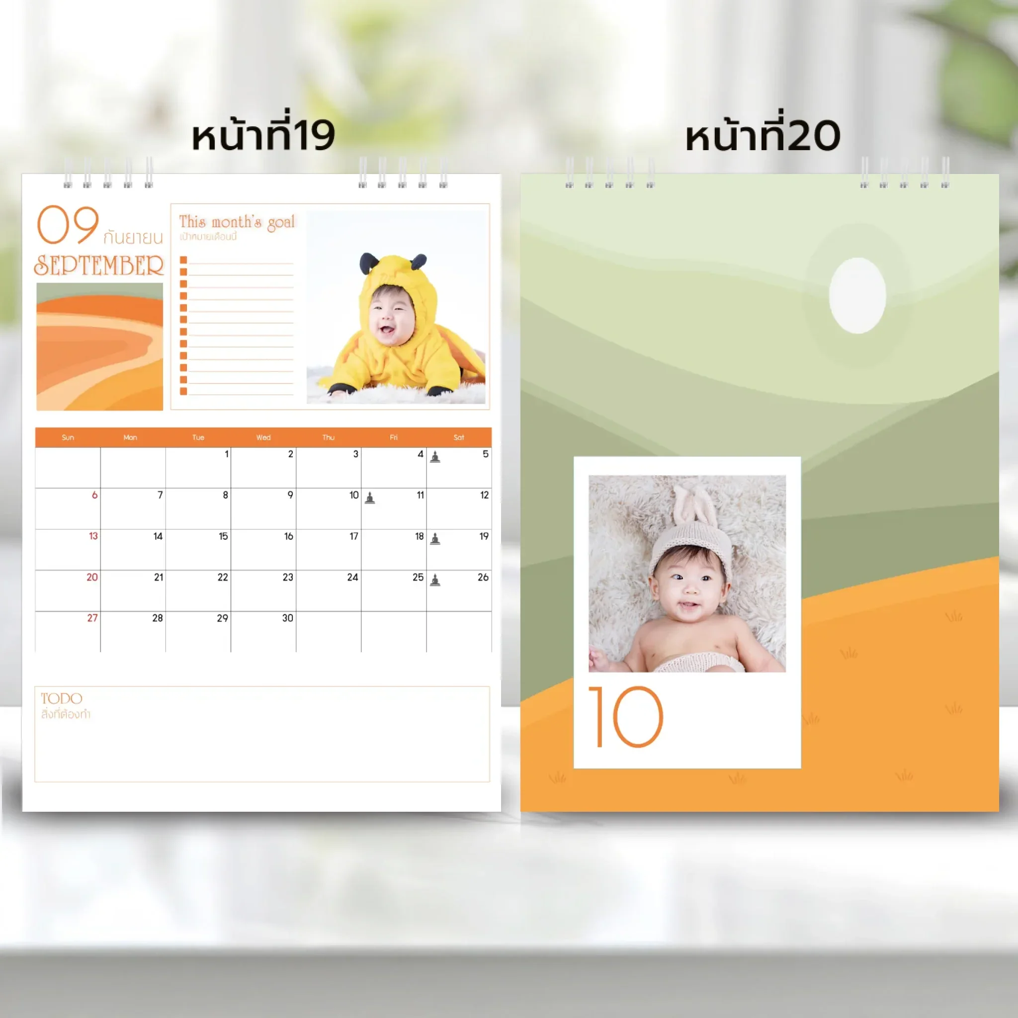 Calendar 6x8 นิ้ว -  Golden Moments แนวตั้ง แบบพิเศษ 26 หน้า (30รูป) - Image 11