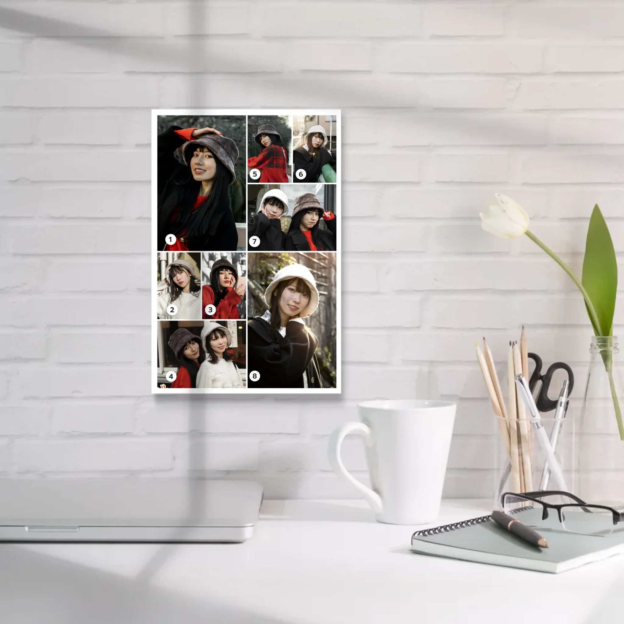 กรอบลอย PORTRAIT แนวตั้ง แบบ 8 รูป - Image 6