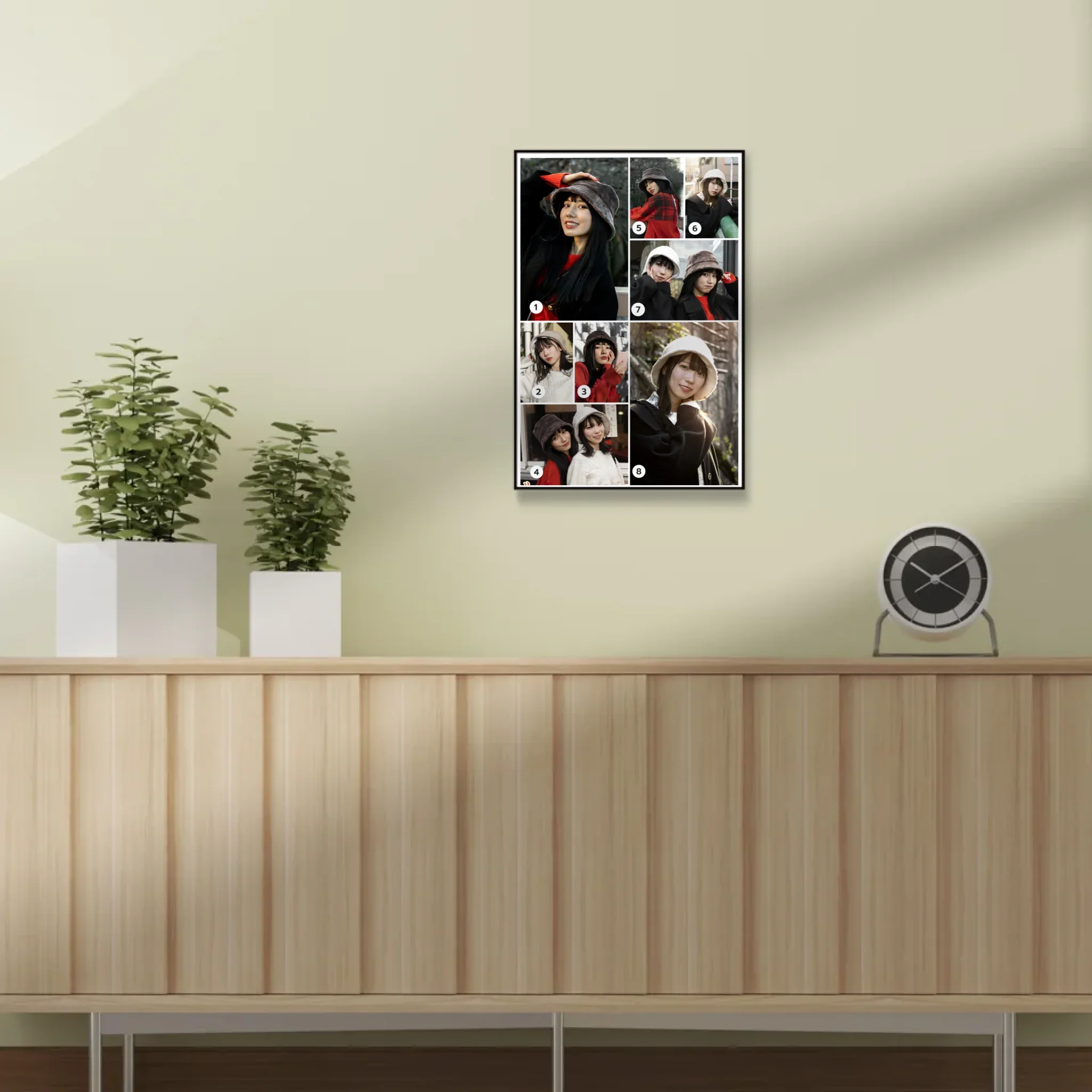 กรอบลอย PORTRAIT แนวตั้ง แบบ 8 รูป - Image 9