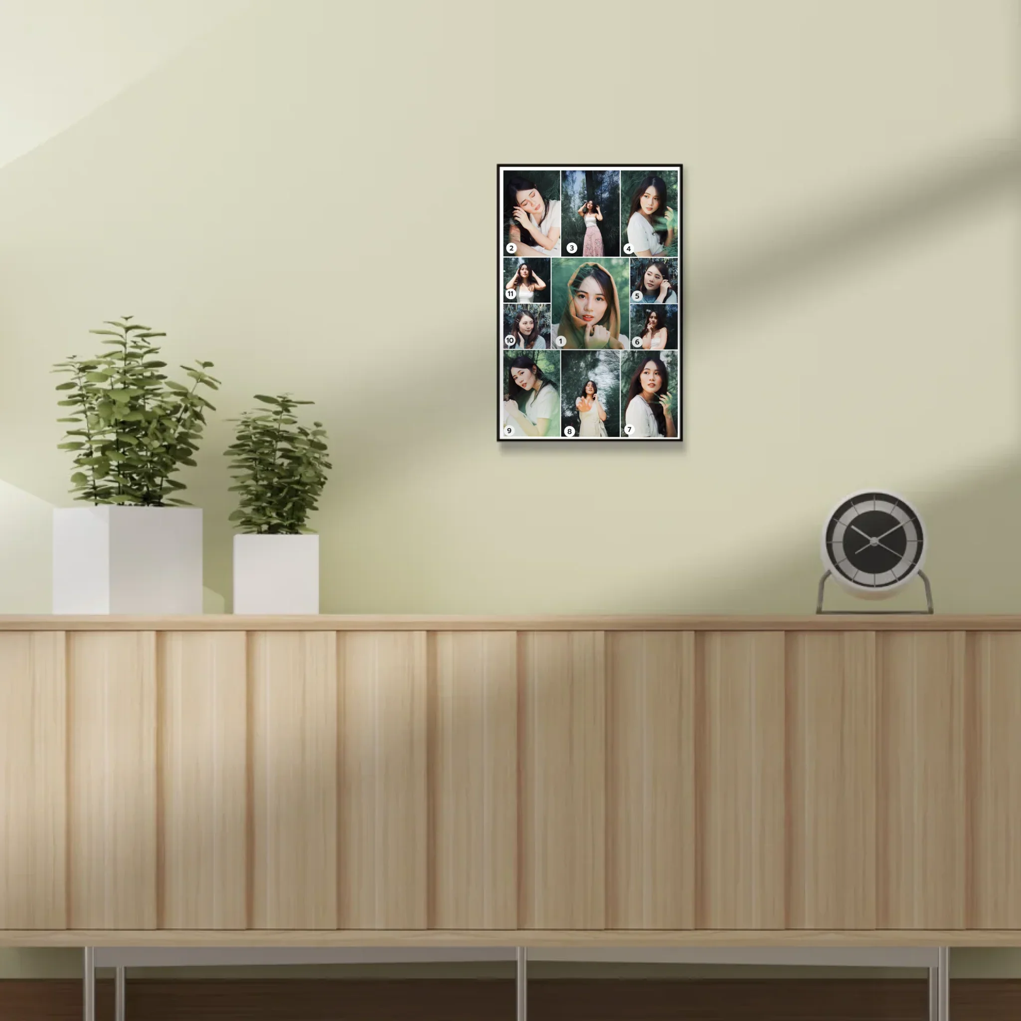 กรอบลอย PORTRAIT แนวตั้ง แบบ 11 รูป - Image 6