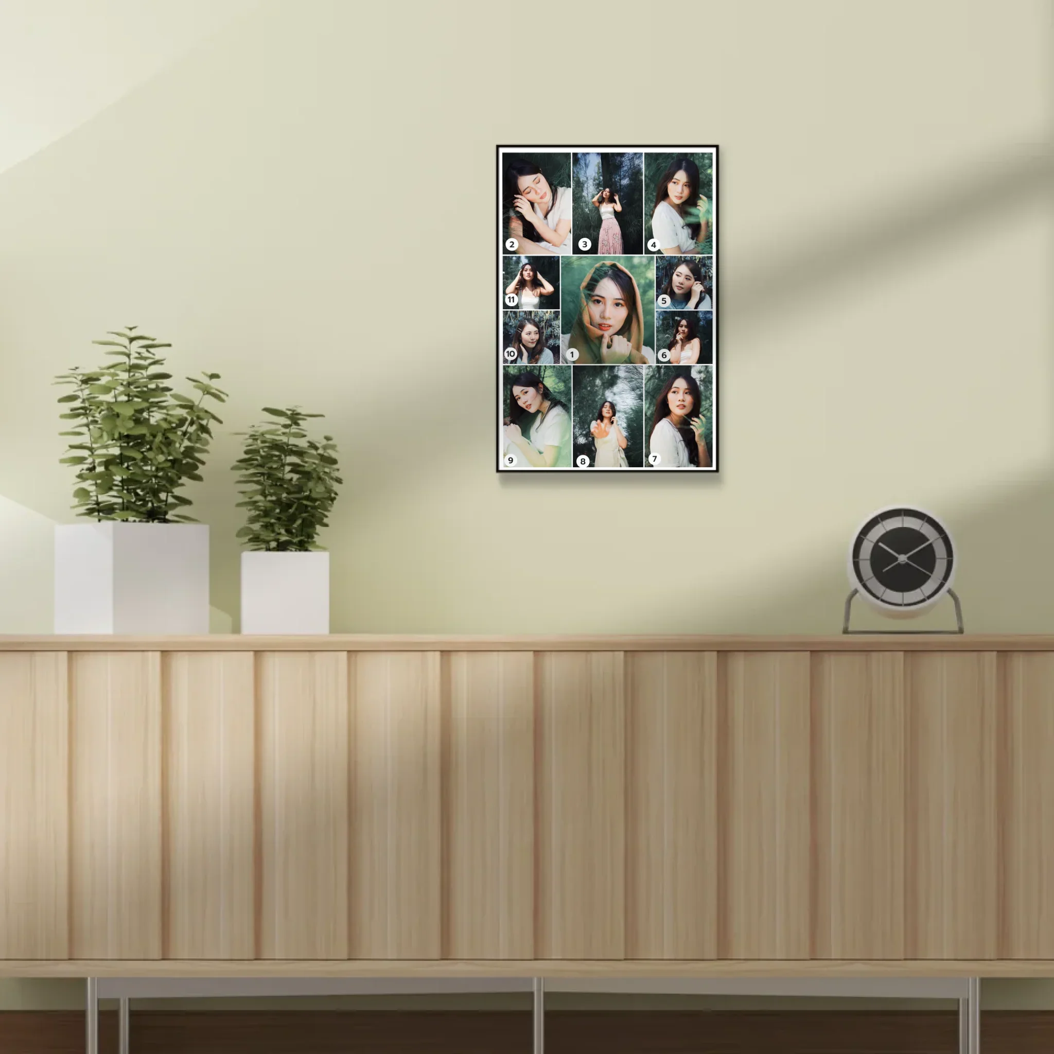 กรอบลอย PORTRAIT แนวตั้ง แบบ 11 รูป - Image 8