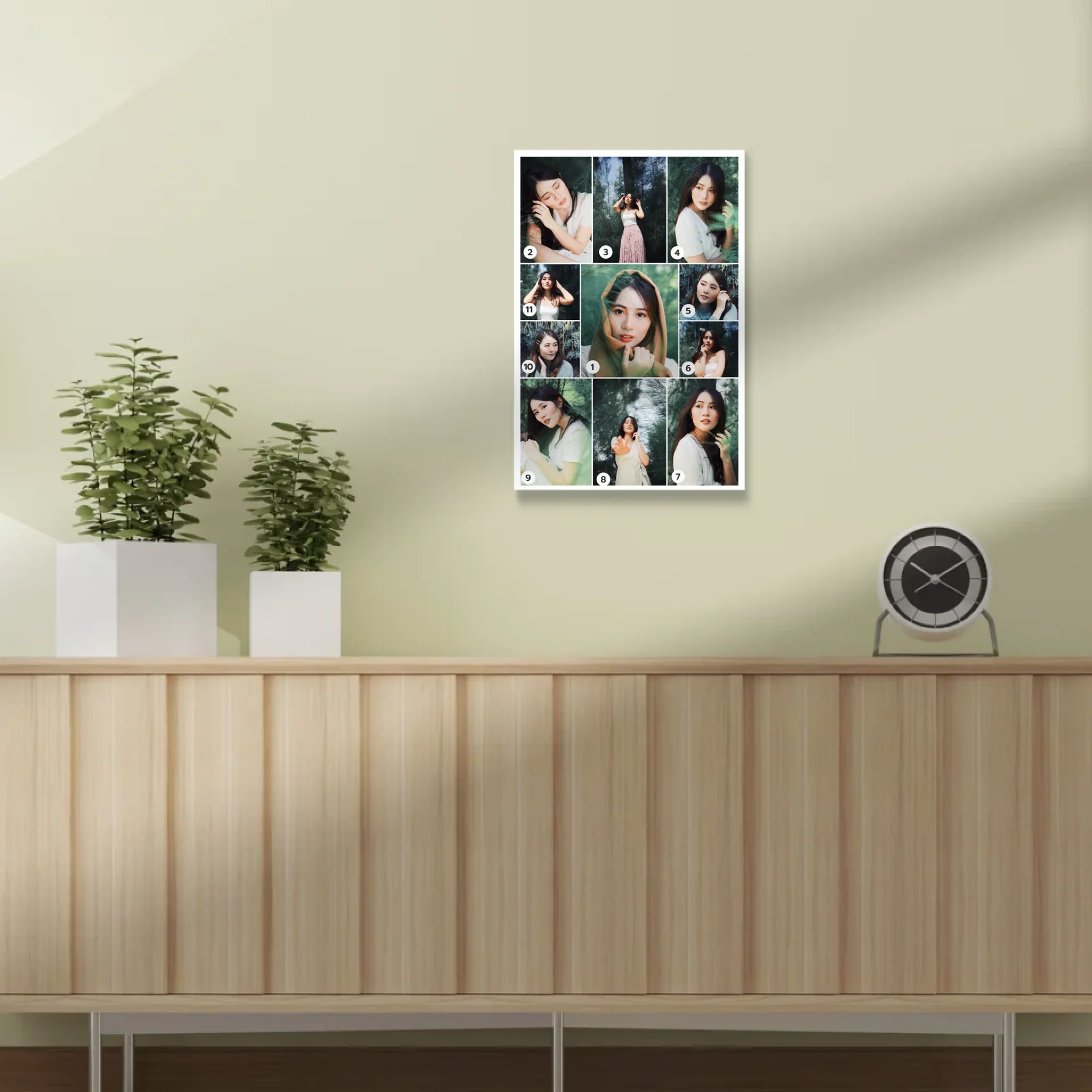 กรอบลอย PORTRAIT แนวตั้ง แบบ 11 รูป - Image 9