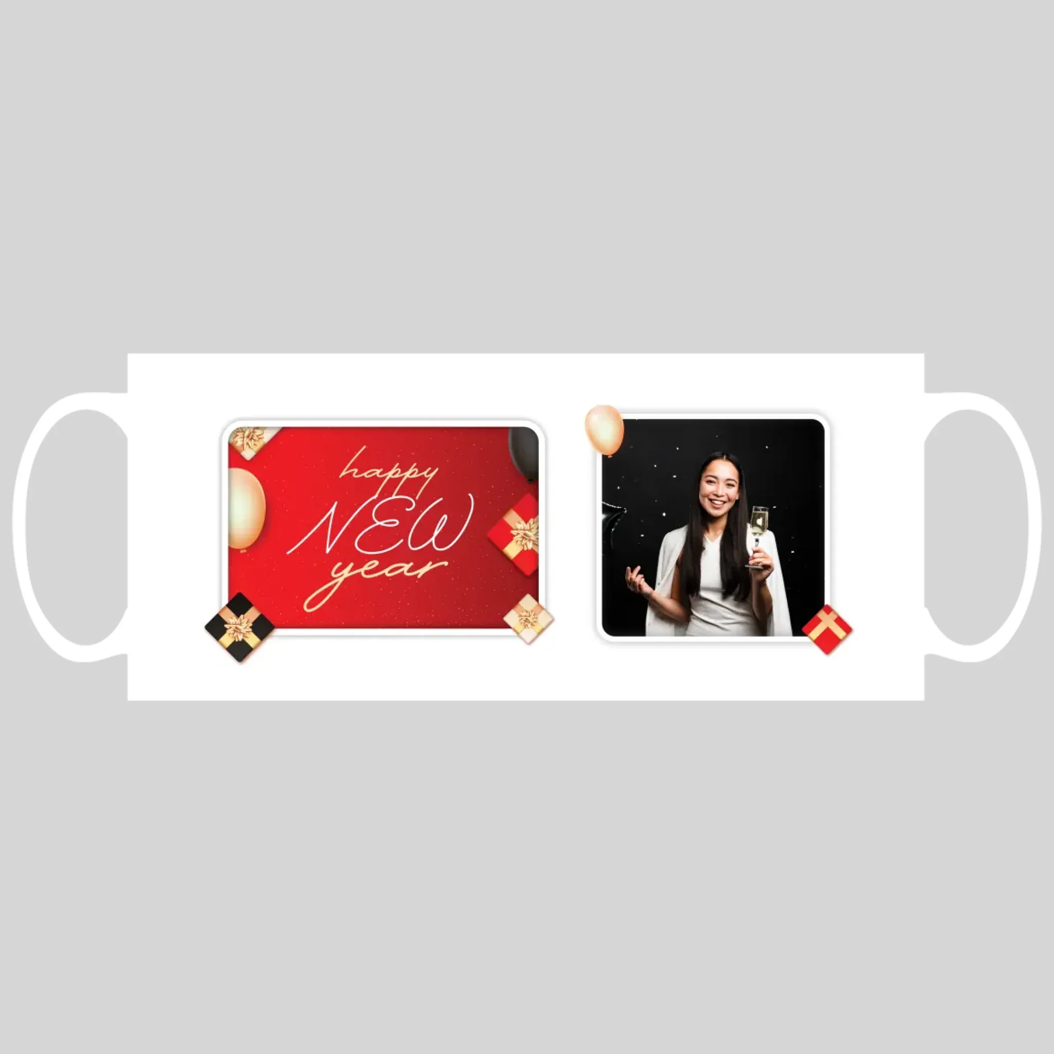 Gift Set - Mugคู่ Christmas&Happy New Year 04 - Image 2
