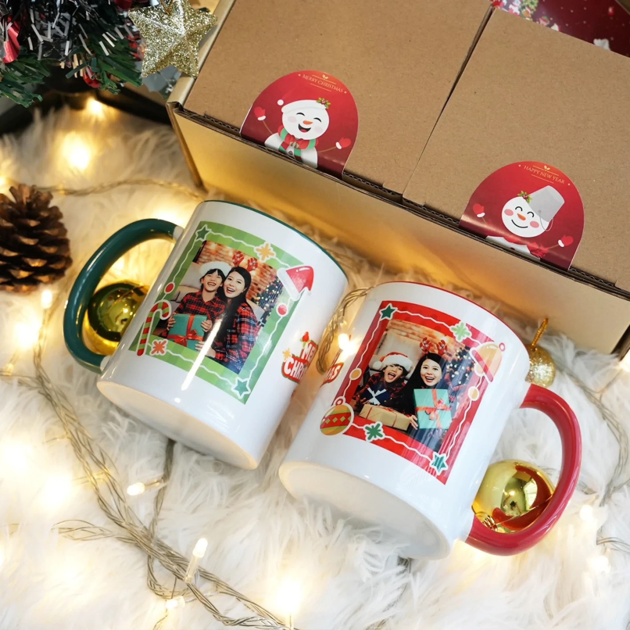 Gift Set - Mugคู่ Christmas&Happy New Year 02 - Image 4